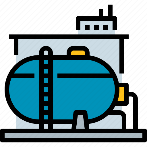 Gas, oil, petroleum, refinery, tank icon - Download on Iconfinder