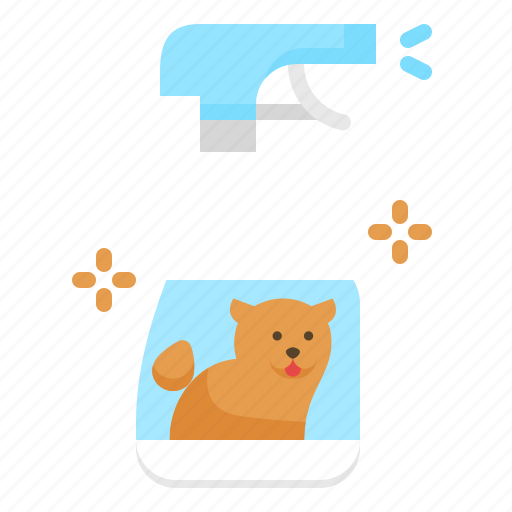 Dog, spray, tick, fleas, pet, odor, cleanser icon - Download on Iconfinder