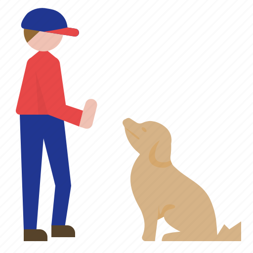 Dog, training, school, sit, command, pet, obedience icon - Download on Iconfinder