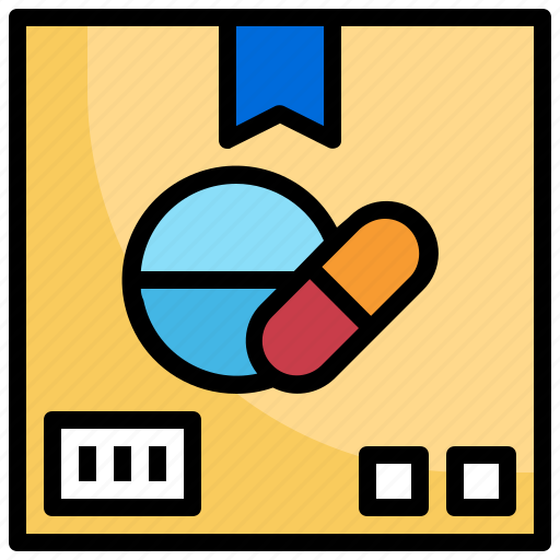 Delivery, box, logistics, medication, pills icon - Download on Iconfinder