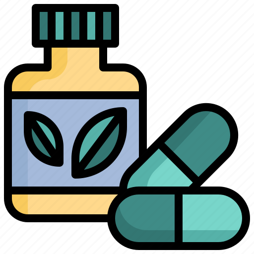 Herbs, leaf, healthcare, and, medical, pills, drug icon - Download on Iconfinder