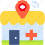 location, maps, and, map, pointer, placeholder, pharmacy 