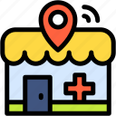 location, maps, and, map, pointer, placeholder, pharmacy