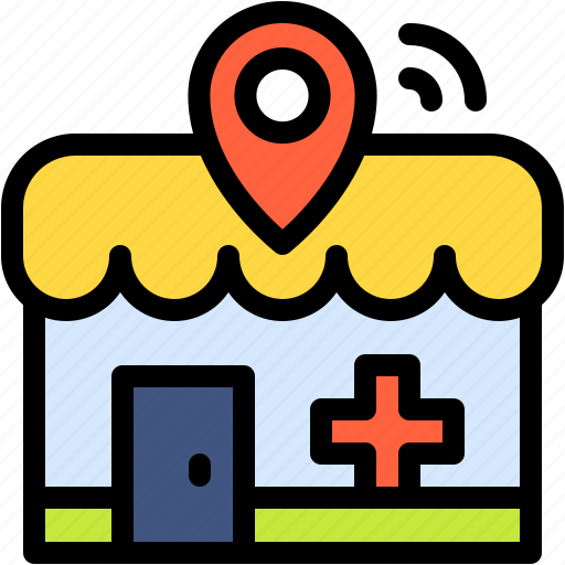 Location, maps, and, map, pointer, placeholder, pharmacy icon - Download on Iconfinder