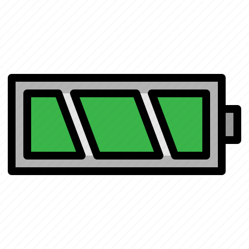 Battery, full, level, status, technology icon - Download on Iconfinder