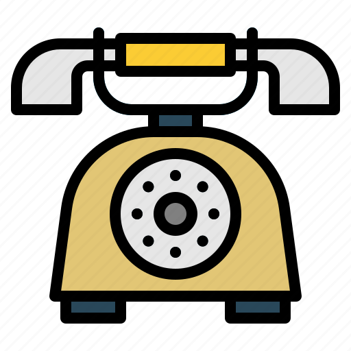 Call, communications, electronics, landline, phone, vintage icon - Download on Iconfinder
