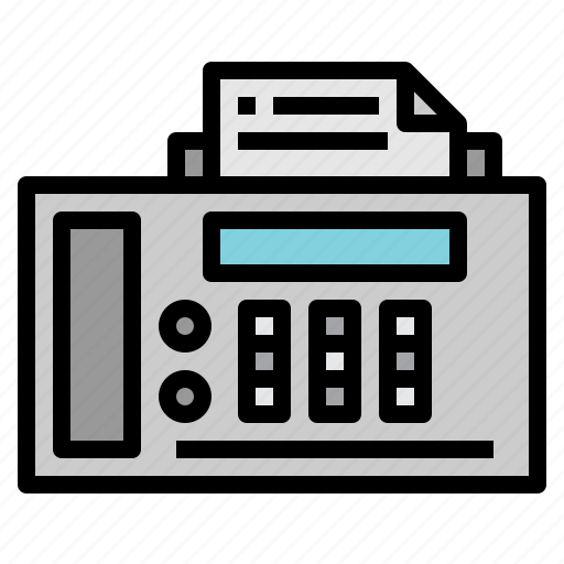 Call, electronics, fax, material, office, phone, taxes icon - Download on Iconfinder