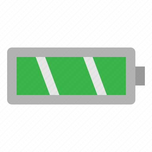 Battery, full, level, status, technology icon - Download on Iconfinder