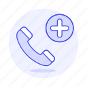 actions, add, call, contact, number, phone, plus, sign