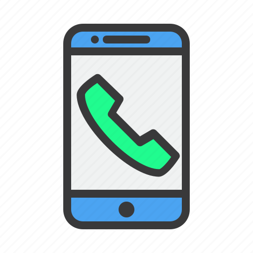 Answered, application, call, mobile, phone icon - Download on Iconfinder