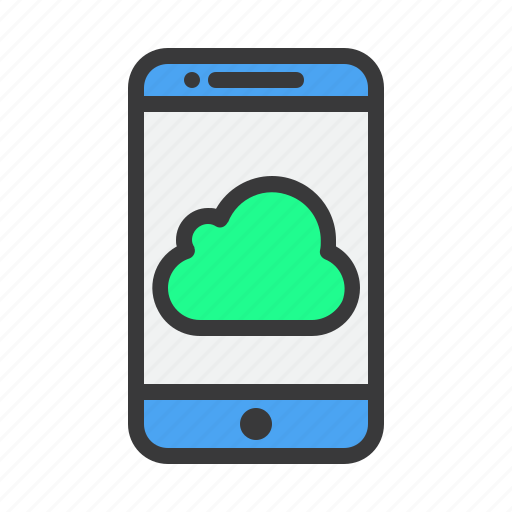 Application, cloud, mobile, phone, storage icon - Download on Iconfinder