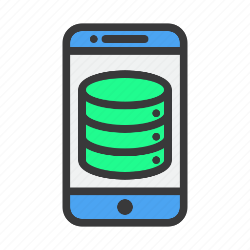 Application, database, mobile, phone, storage icon - Download on Iconfinder