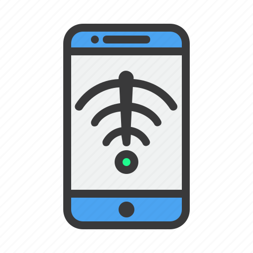 Application, disconnect, mobile, phone, signal, wifi icon - Download on Iconfinder