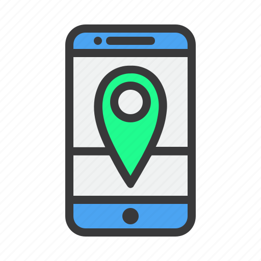 Application, location, mobile, navigation, phone, pin icon - Download on Iconfinder