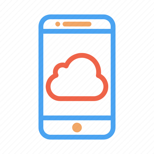 Application, cloud, mobile, phone, storage icon - Download on Iconfinder