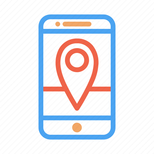 Application, location, mobile, navigation, phone, pin icon - Download on Iconfinder