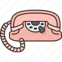phone, princess, rotary, bell, vintage