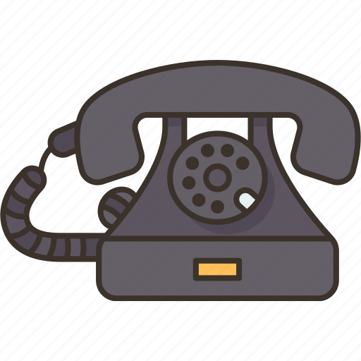 Telephone, desktop, rotary, dial, call icon - Download on Iconfinder