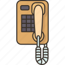 telephone, wall, mounted, telecommunication, device