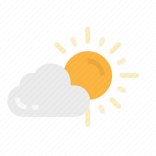 Cloud, cloudy, sun, sunny, wether icon - Download on Iconfinder