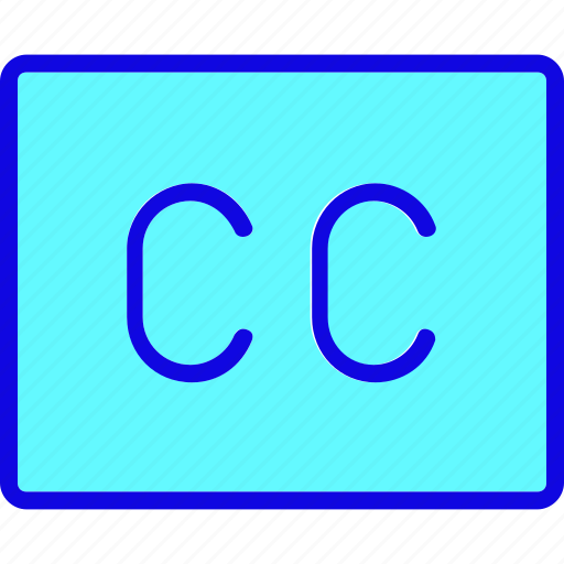 Cc, display, lcd, monitor, screen, television, tv icon - Download on Iconfinder