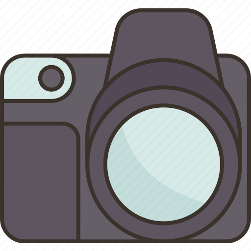Camera, dslr, front, optical, professional icon - Download on Iconfinder