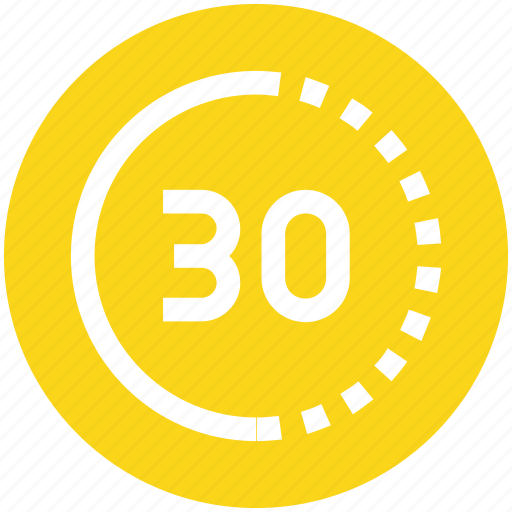 Alarm, clock, deadline, thirty minutes, time, watch icon - Download on Iconfinder