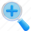 zoom in, magnifying glass, plus, search, loupe, find, focus, detail, magnifier 