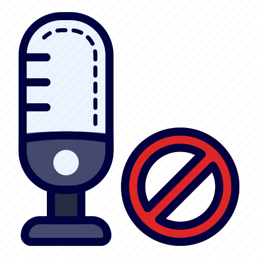 Mute, microphone, mic, music, audio, sound icon - Download on Iconfinder