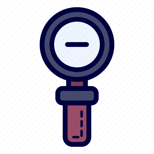 Zoom, out, glasses, search, find, magnifier icon - Download on Iconfinder