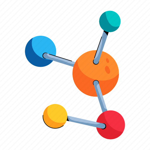 Molecules, molecular structure, molecular bonding, chemical bonding, molecular network icon - Download on Iconfinder