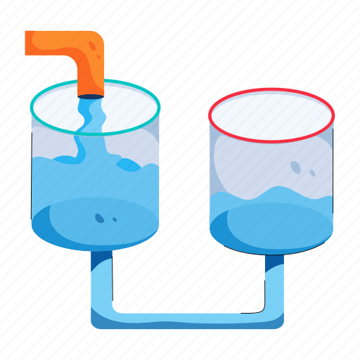 Syphon, syphon hose, syphon pipe, water syphon, science experiment icon - Download on Iconfinder