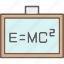 blackboard, emc2, formula, science, study 