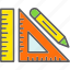 construction, drawing, geometry, measure, rulers, set, square 