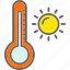 thermometre, cloud, rain, temperature, thermometer 