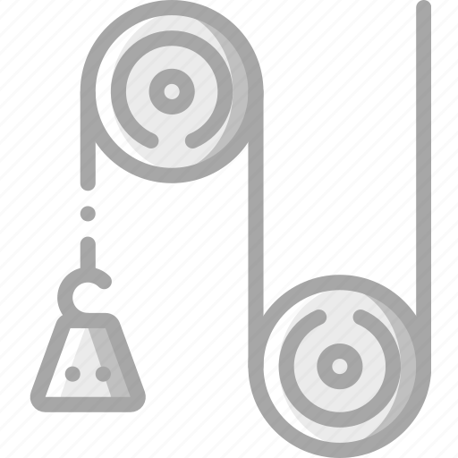 Education, physics, pulley, science, weight icon - Download on Iconfinder