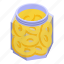 pickled, pineapple, isometric 