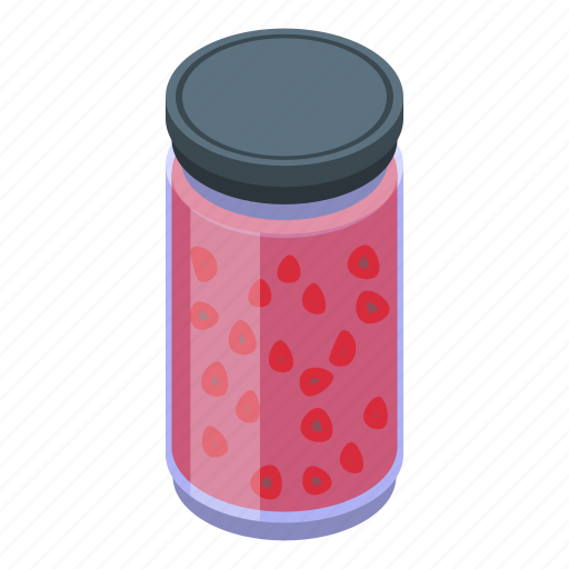 Pickled, berry, isometric icon - Download on Iconfinder