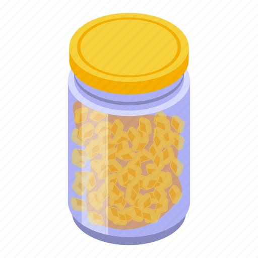Pickled, cutted, fruits, isometric icon - Download on Iconfinder