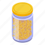 pickled, cutted, fruits, isometric 