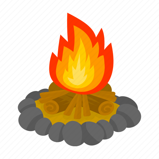 Bonfire, firewood, flame, nature, picnic, travel, vacation icon - Download on Iconfinder