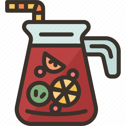 Sangria, strawberry, cocktail, fruity, beverage icon - Download on Iconfinder
