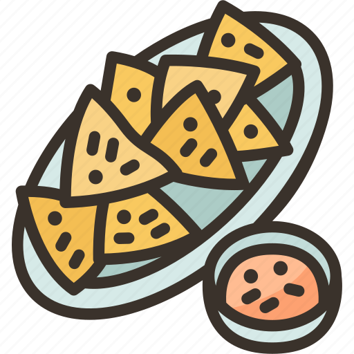 Tortilla, chips, nachos, salsa, appetizer icon - Download on Iconfinder