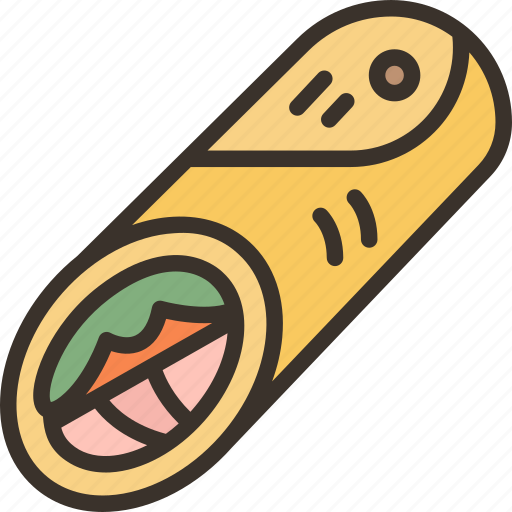 Wraps, chicken, meat, food, lunch icon - Download on Iconfinder