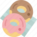 donuts, pastry, dessert, sweet, glazing