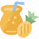 juice, pineapple, beverage, tropical, fruit