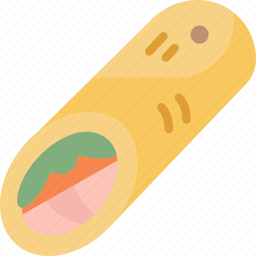 Wraps, chicken, meat, food, lunch icon - Download on Iconfinder