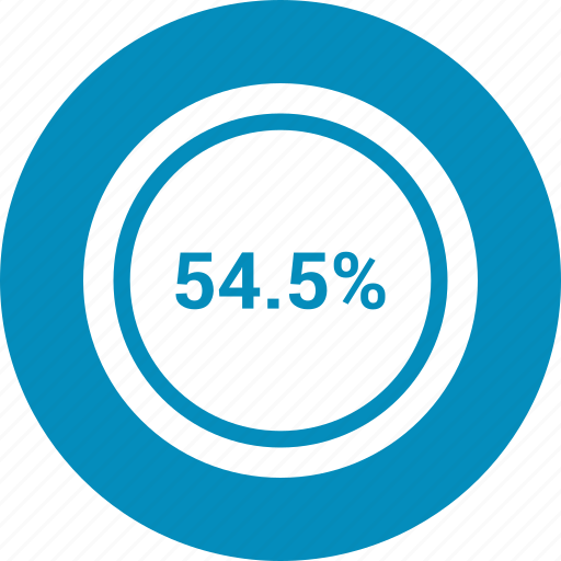 Fifty, four, percent, rate, revenue icon - Download on Iconfinder