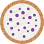 pie, pastry, bakery, sweet, food, blueberry pie, cream, whipped cream 
