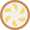 pie, pastry, bakery, sweet, food, whipped cream, lemon, lemon pie